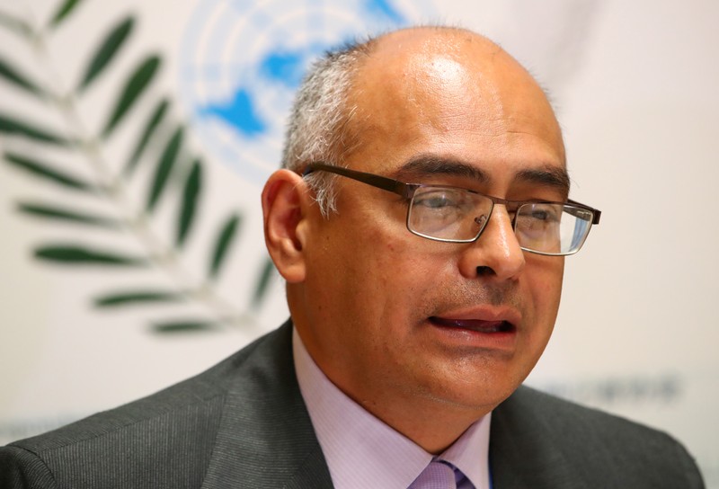 Venezuelan Health minister Alvarado holds briefing on the country's health situation in Geneva