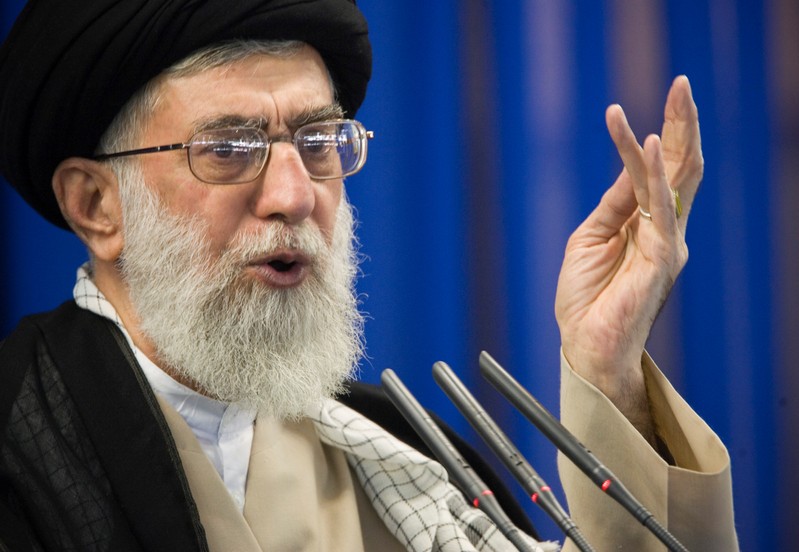 FILE PHOTO - Iran's Supreme Leader Ayatollah Ali Khamenei speaks during Friday prayers in Tehran