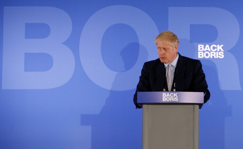 Conservative Party leadership candidate Boris Johnson at the launch of his campaign in London