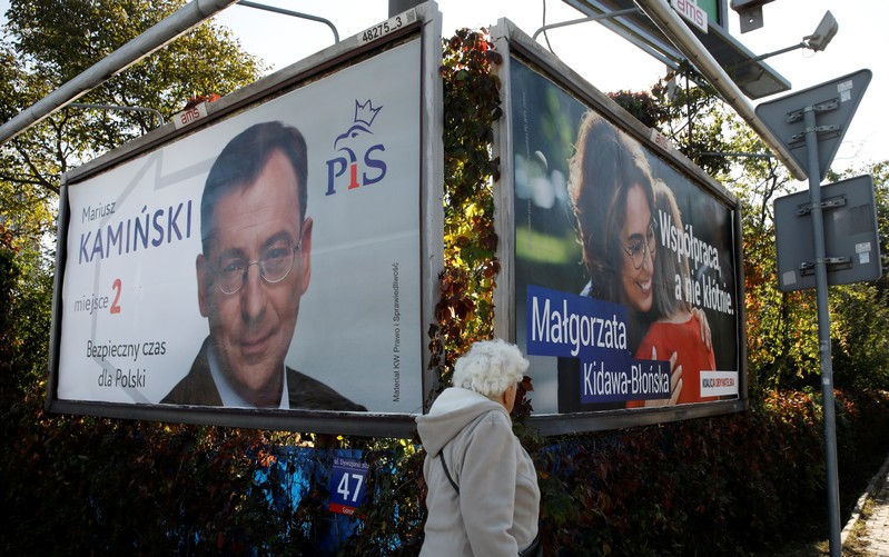 The Law and Justice party (PiS) is expected to win more votes than it did in 2015