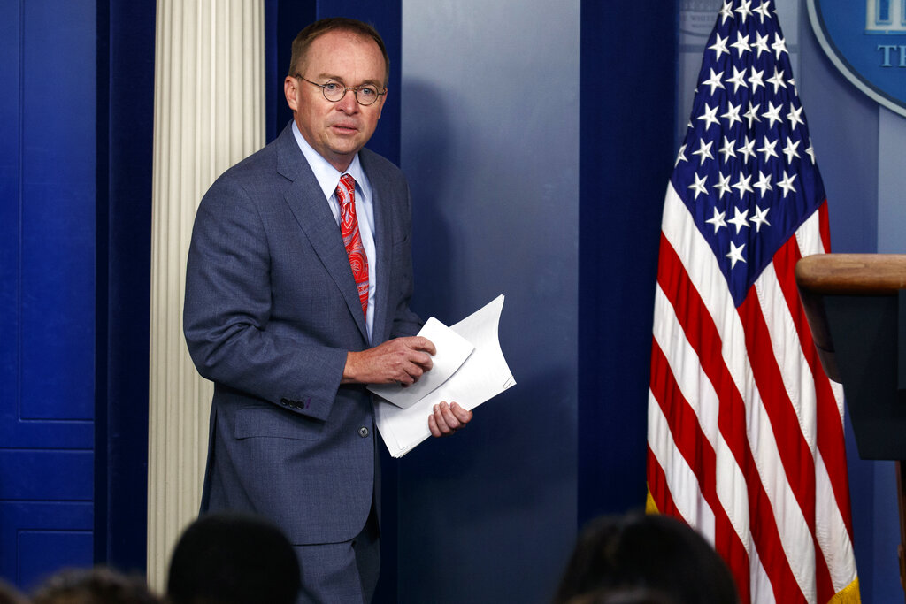Mulvaney says he and Trump didn't discuss him resigning following defiant press conference